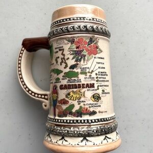 Vintage Porcelain Agiftcorp Caribbean Pirate Beer Stein